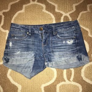 Denim shorts